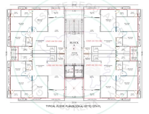  aalayam-2-by-hari-group Block A Cluster Plan from 1st to 13th Floor
