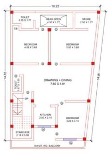 Gold Homes Apartment Cluster Plan from 1st to 3rd Floor homes-apartment Gold Homes Apartment Cluster Plan from 1st to 3rd Floor