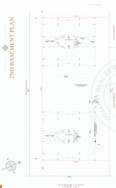 Building A Cluster Plan for basement 2 Floor kartavya-heights Building A Cluster Plan for basement 2 Floor