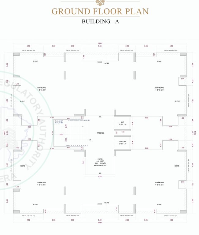  kartavya heights Building A Cluster Plan for ground Floor