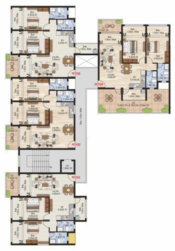  shantadurga-towers-laximan-residency Shantadurga Towers Laximan Residency Cluster Plan for 1st Floor