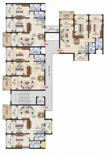  shantadurga-towers-laximan-residency Shantadurga Towers Laximan Residency Cluster Plan for 3rd Floor