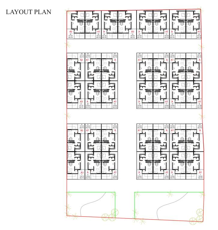  shree nilay bungalows Layout Plan