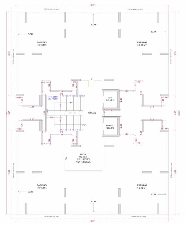  silent tower Building B And C Cluster Plan for ground Floor