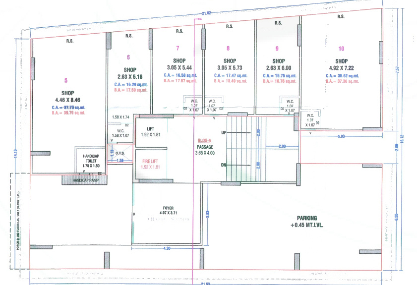  karunesh luxuria Building A Cluster Plan for ground Floor