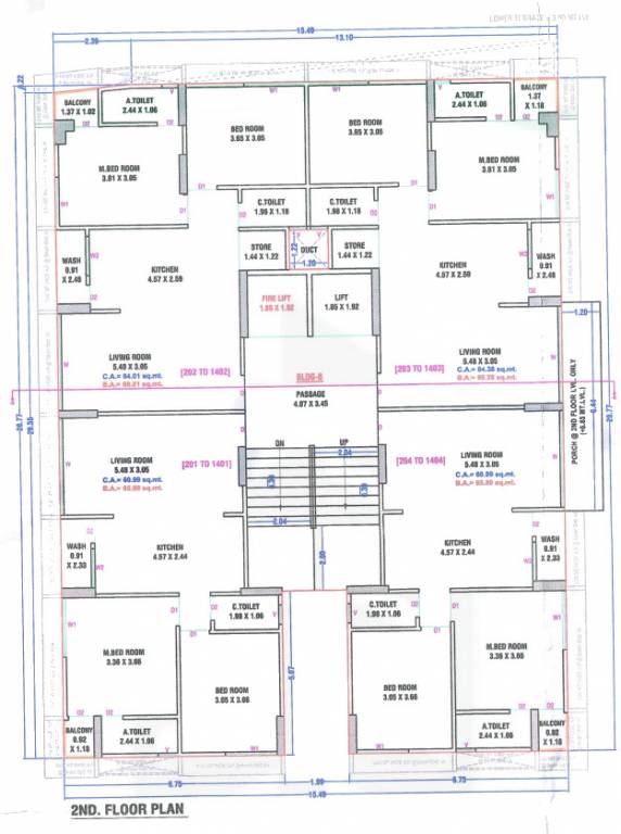  karunesh luxuria Building B Cluster Plan for 2nd Floor