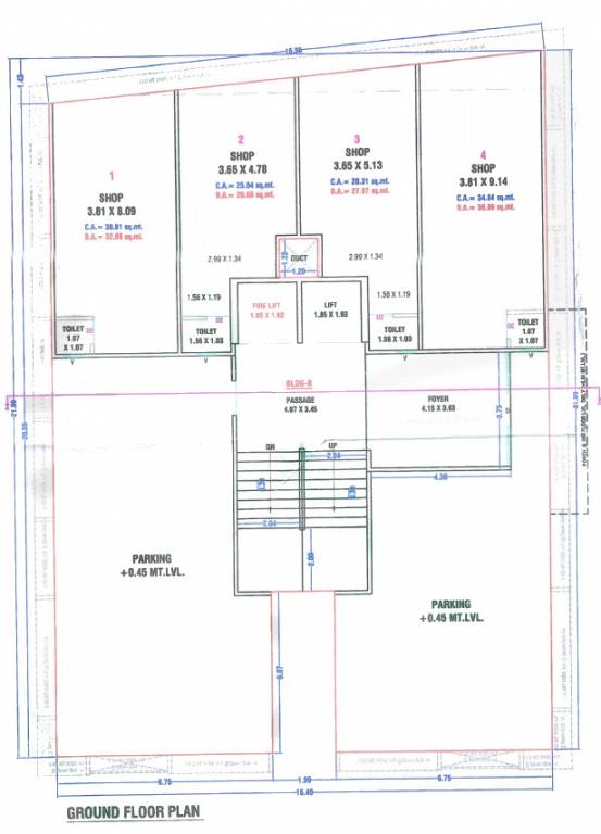  karunesh luxuria Building B Cluster Plan for ground Floor