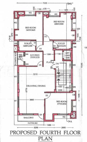  suchitra Suchitra Cluster Plan for 4th Floor