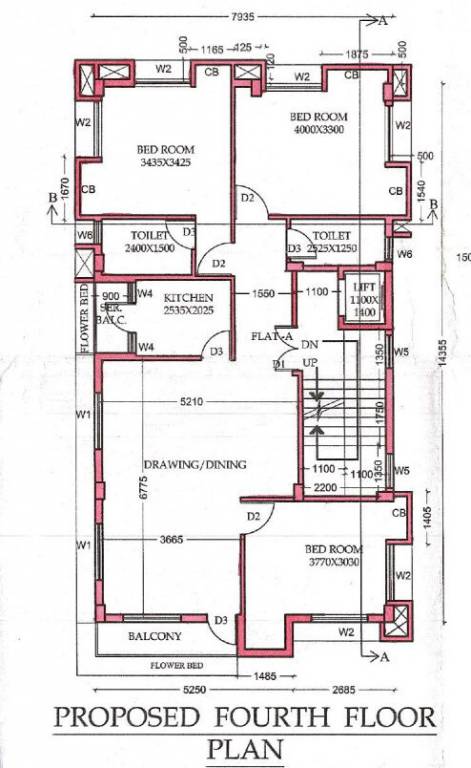  suchitra Suchitra Cluster Plan for 4th Floor