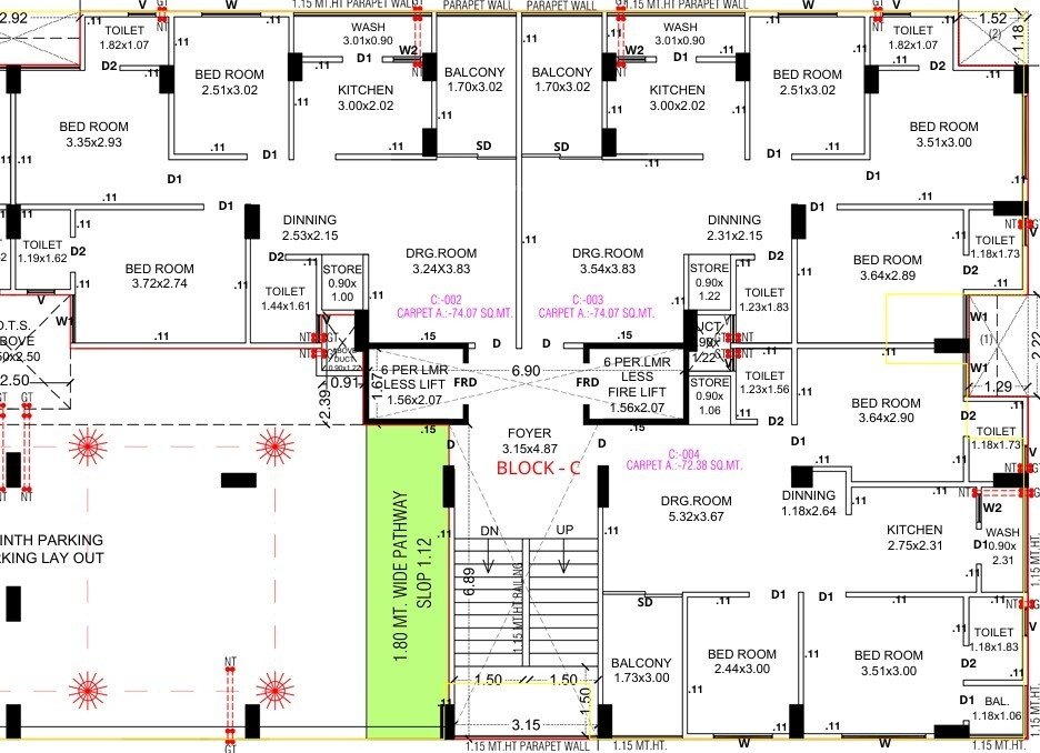  omniketan elegance Block C Cluster Plan Grounf Floor