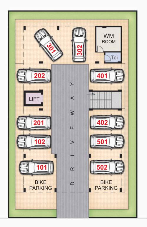  bloom park magnolia Bloom Park Magnolia Cluster Plan for Car Parking Floor