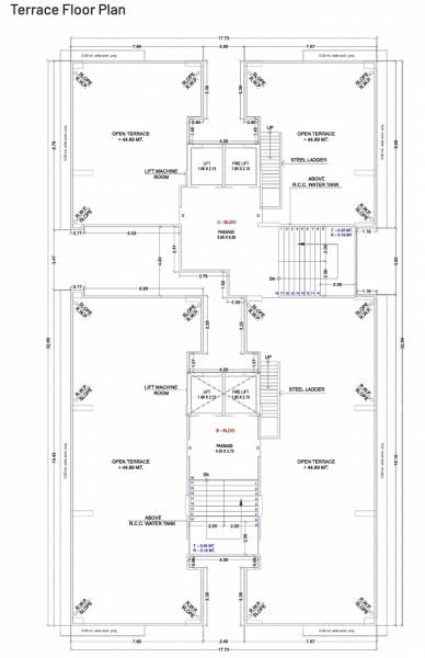  bilipatra-heights Block B, C Cluster Plan for Terrace Floor