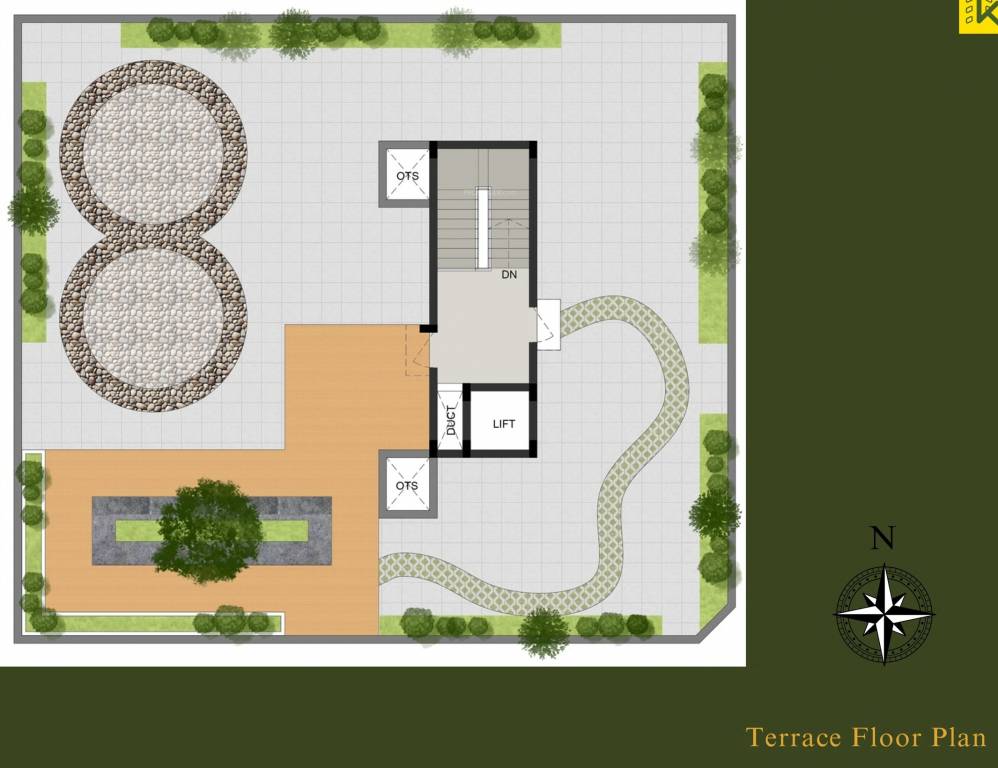  vintage Vintage Cluster Plan for terrace Floor