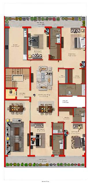  swastik floors Vridhi Swastik Floors Cluster Plan from 1st to 4th Floor