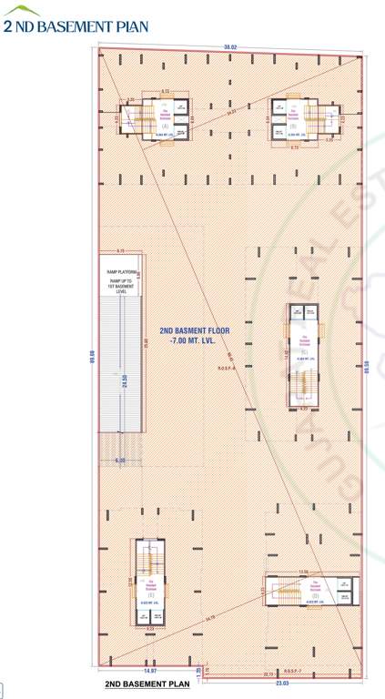  keshavam valley Block A, B,C, D ,E Cluster Plan for Basement Floor