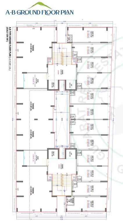  keshavam valley Block A, B Cluster Plan for ground Floor