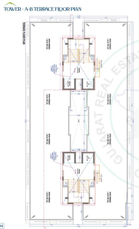  keshavam valley Block A, B Cluster Plan for Terrace Floor