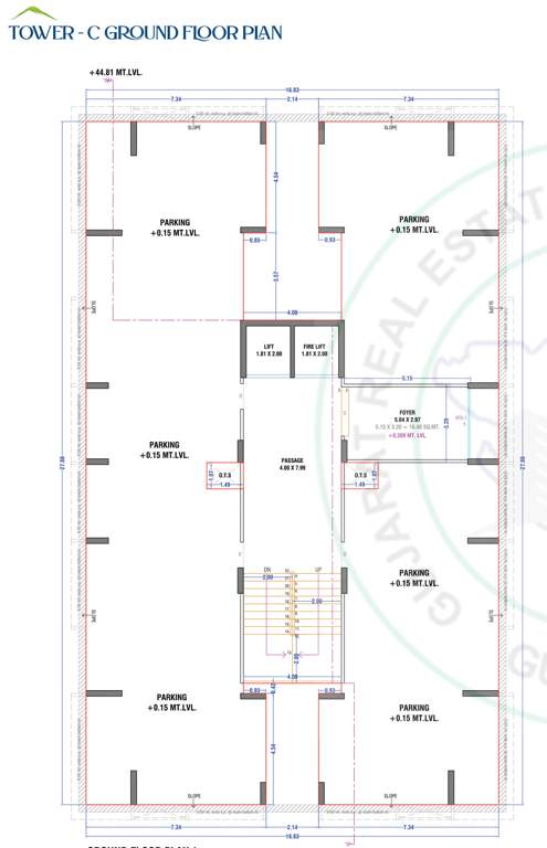  keshavam valley Block C Cluster Plan for ground Floor