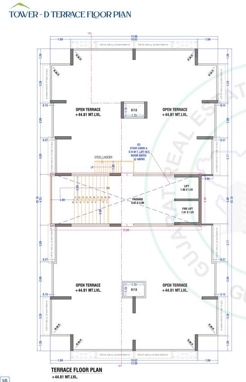  keshavam valley Block D Cluster Plan for Terrace Floor