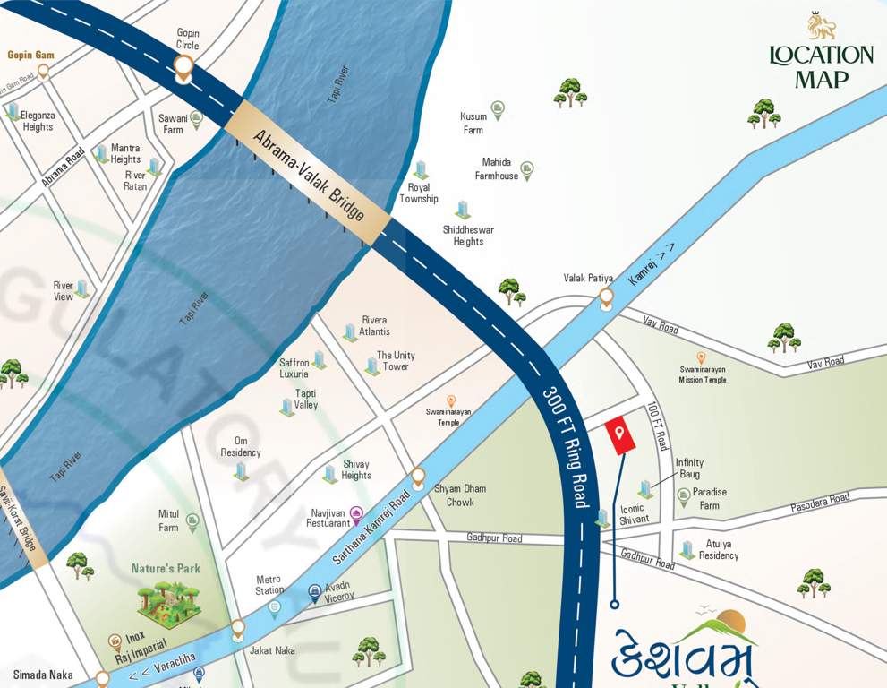  keshavam valley Location Plan