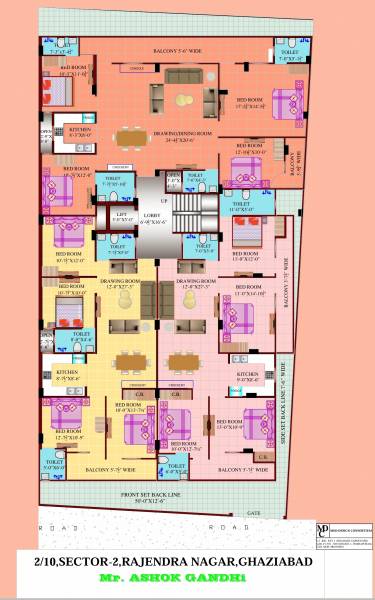 independent-floor Cluster Plan