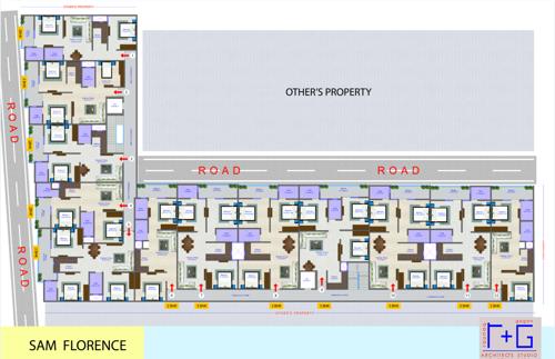  florance Florance Cluster Plan from 1st to 4th Floor