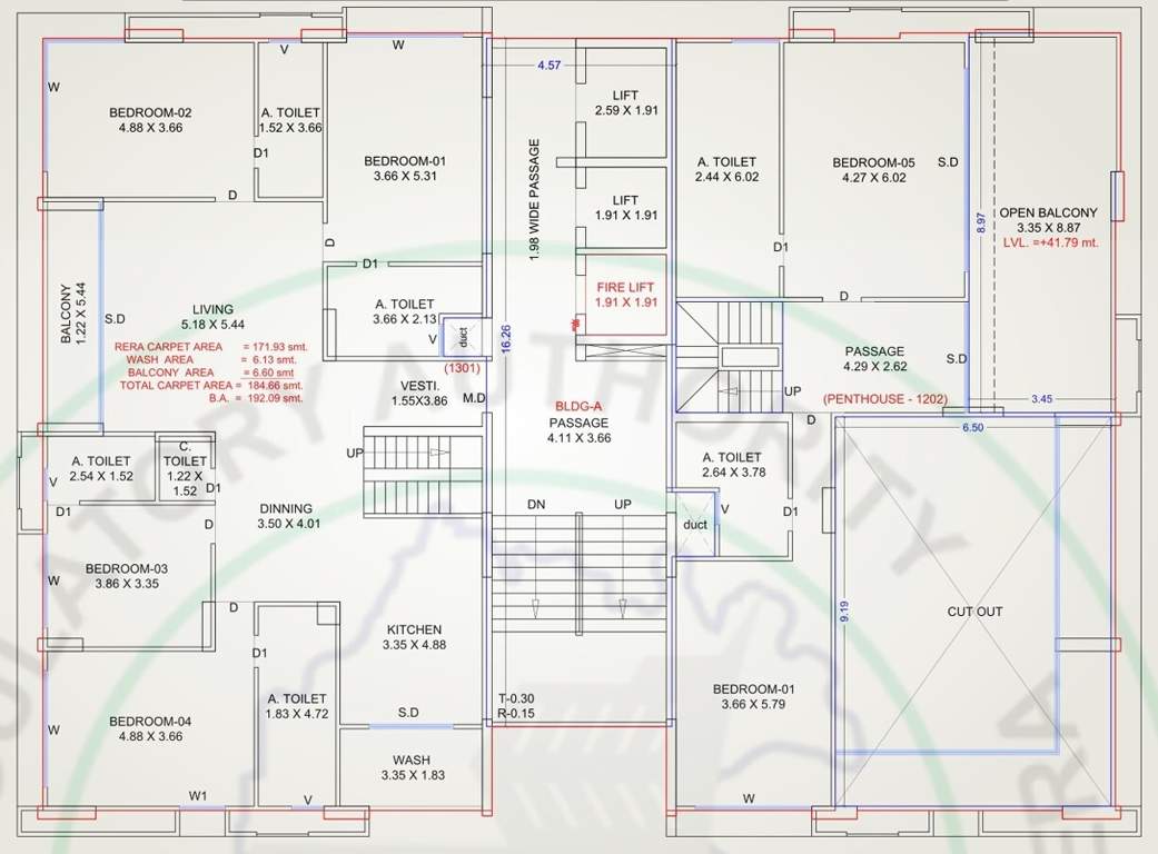  elements Building A Cluster Plan 13th Floor