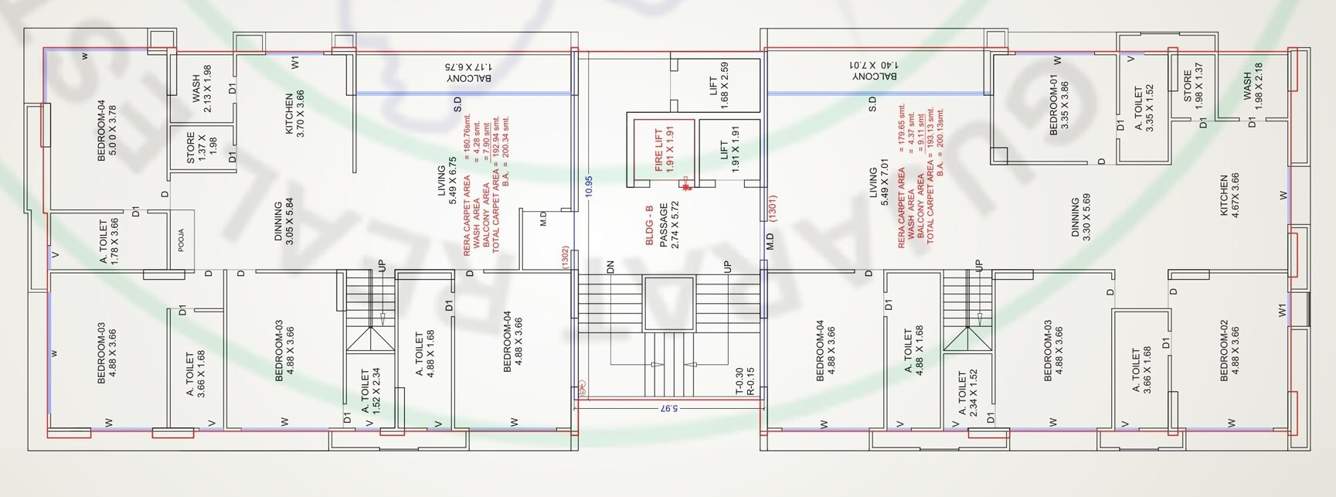  elements Building B Cluster Plan 13th Floor