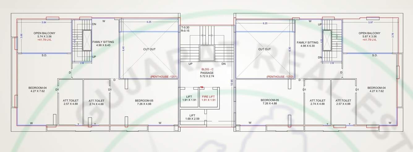  elements Building C Cluster Plan 13th Floor