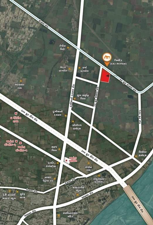  vitrag bunglows Location Plan