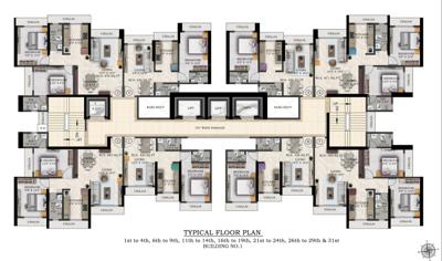  balaji-serenity Balaji Serenity Cluster Plan from 1st to 31th Floor