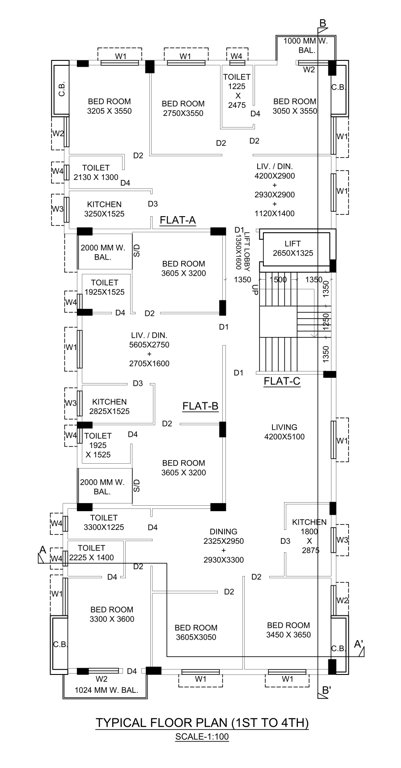  viraj Viraj Cluster Plan from 1st to 4th Floor