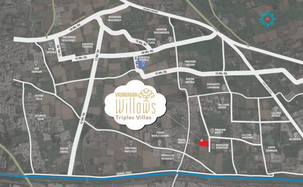 Location Plan vrundavan-willows Location Plan