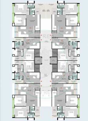  b-n-residency BLOCK A Cluster Plan from 2nd to 6th Floor
