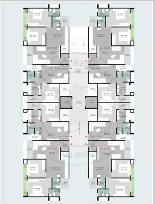  b-n-residency BLOCK B Cluster Plan from 2nd to 6th Floor