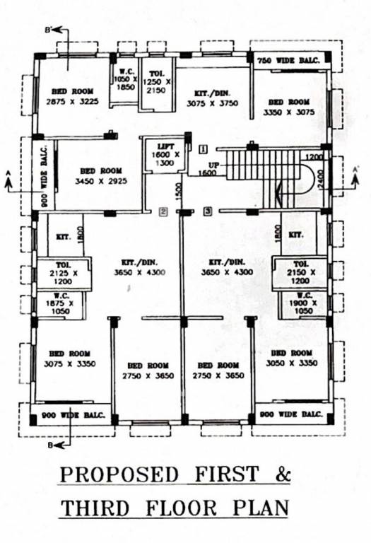  nibas Nibas Cluster Plan for 3rd Floor