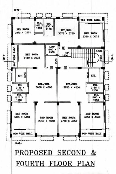 nibas Nibas Cluster Plan for 4th Floor