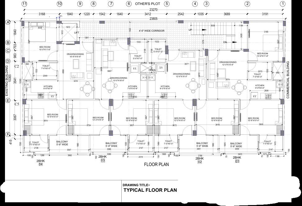  amore Amore Cluster Plan from 1st to 5th Floor