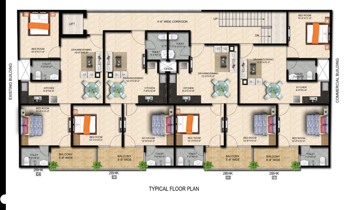  amore Amore Cluster Plan from 1st to 5th Floor