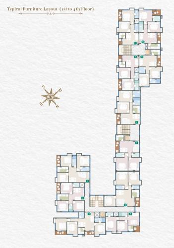  rajhans Rajhans Cluster Plan from 1st to 4th Floor