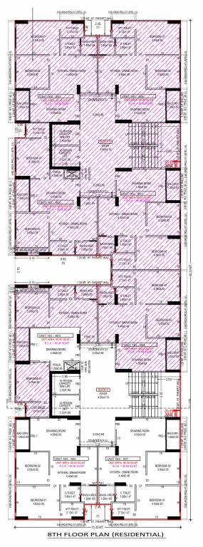  the amber Tower C,D Cluster Plan for 8th Floor
