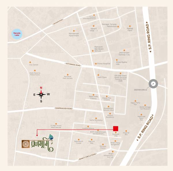  vrajbhoomi-bungalow Location Plan