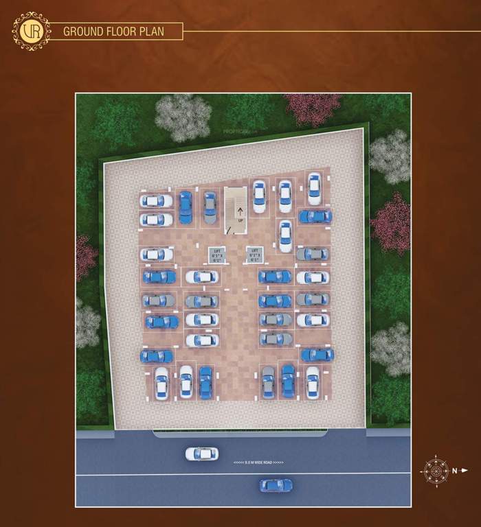  vighnaharta residency Vighnaharta Residency Cluster Plan for ground Floor