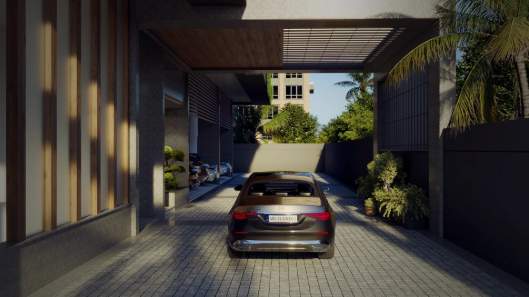 the chalet Car Parking