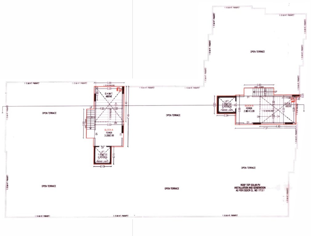  nakshatra nest Tower A,B Cluster Plan For Terrace