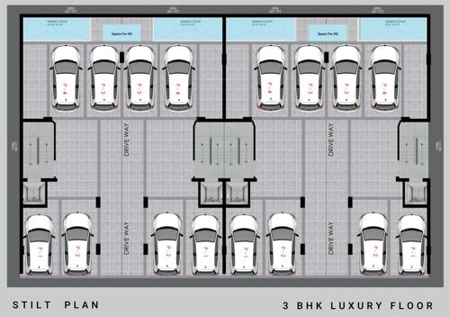  luxury-floors-sector-2-sohna Trehan Luxury Floors Sector 2 Sohna Cluster Plan for ground Floor
