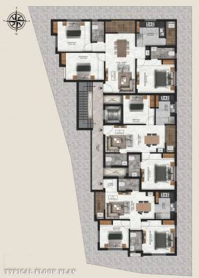  krithi Krithi Cluster Plan from 1st to 3rd Floor