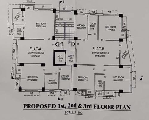  hi-tech-bliss Hi Tech Bliss Cluster Plan from 1st to 3rd Floor