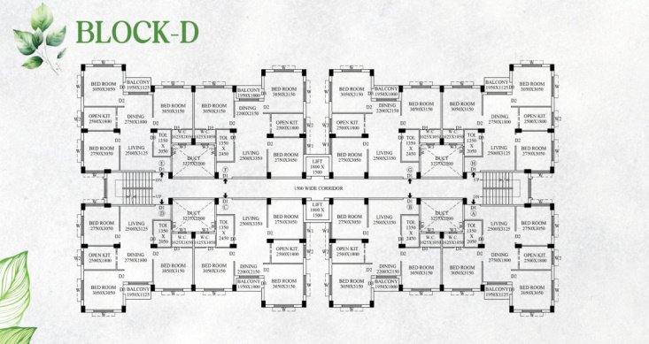  the eco palace TOWER D Cluster Plan