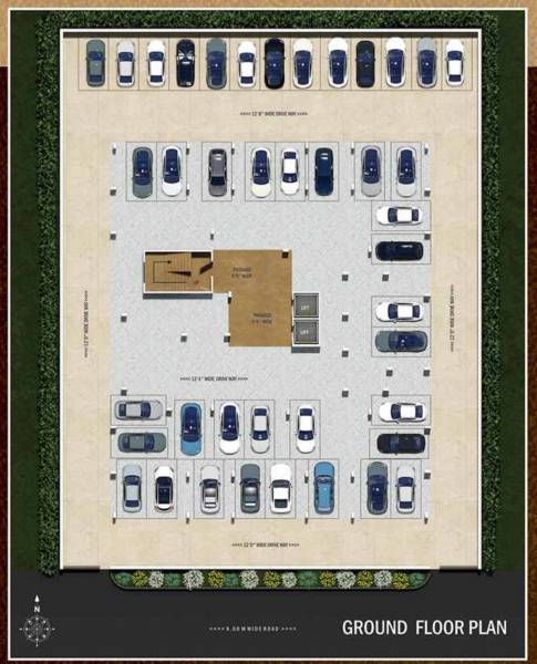  monarch-residency Monarch Residency Cluster Plan for ground Floor